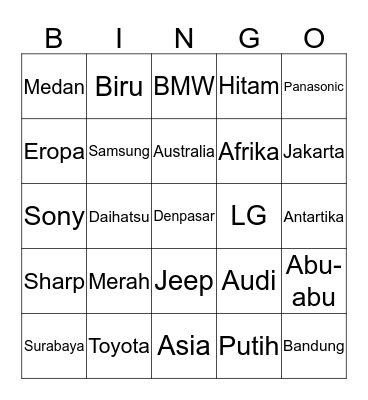 Bingo Card