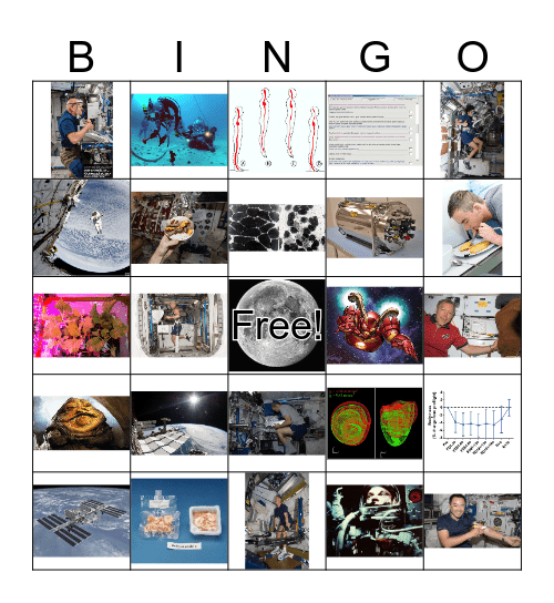 Space Bingo! Bingo Card