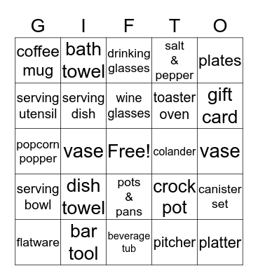 Handley and Walton Bingo Card