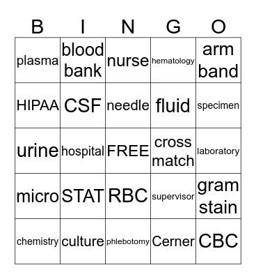 Lab Week 2017 Bingo Card