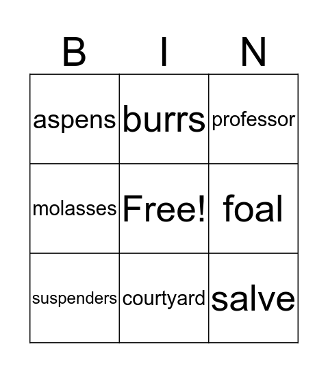 5 True Horse Stories Bingo Card