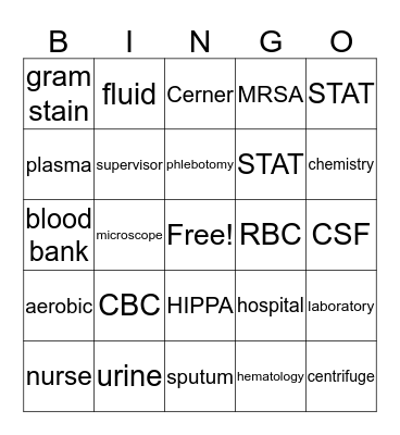 Lab Week 2017 Bingo Card