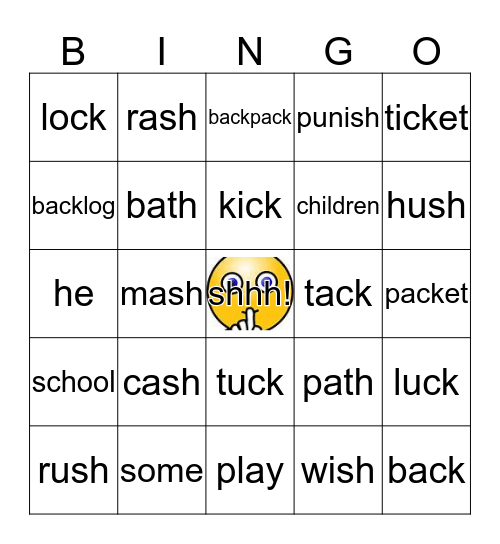 Level 1 Lesson 18 Bingo Card