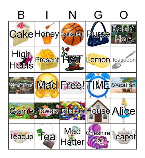 Tea Party BINGO Card