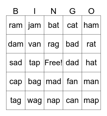Sounds FUN Unit 1-2 BINGO Card
