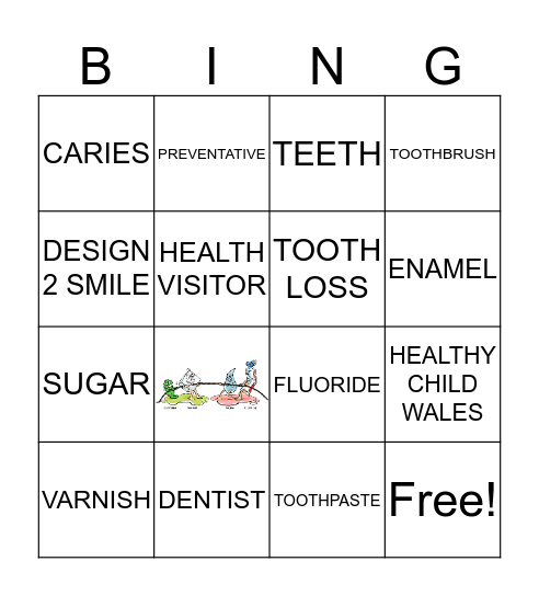 dental health Bingo Card