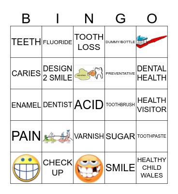 dental health Bingo Card