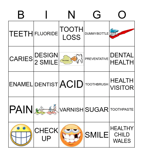 dental health Bingo Card