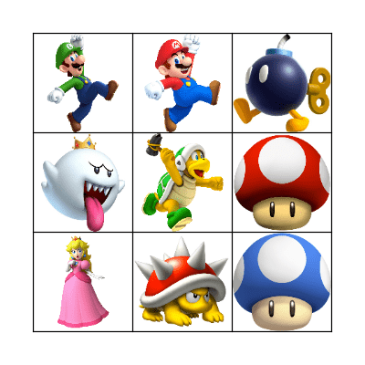 Mario Bingo Card