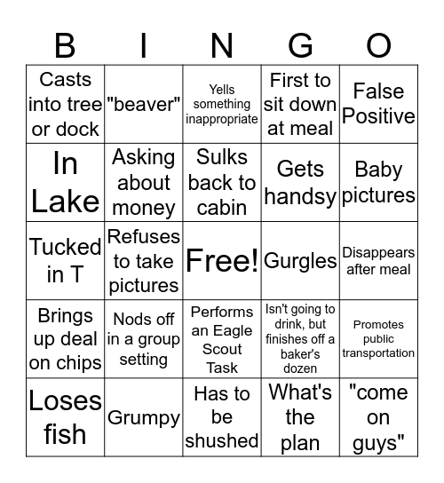 Bady Bingo Card
