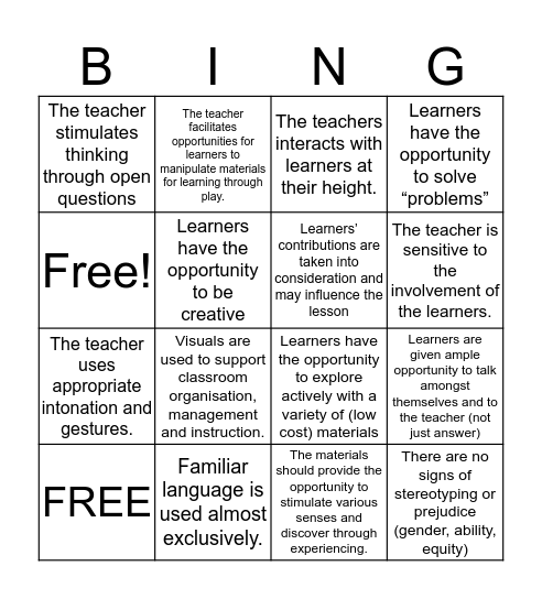 Tips and tricks for teacher lead lessons Bingo Card