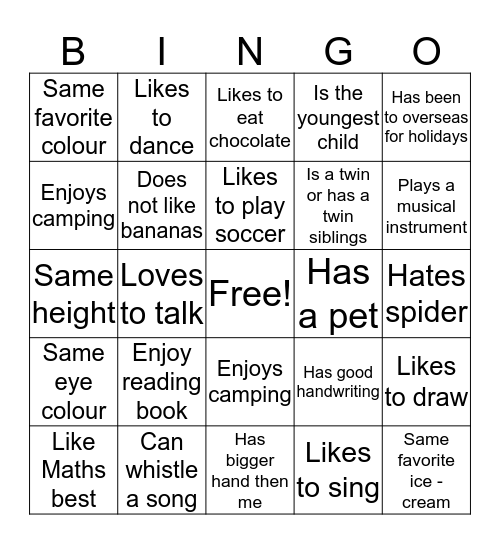 Bingo Card