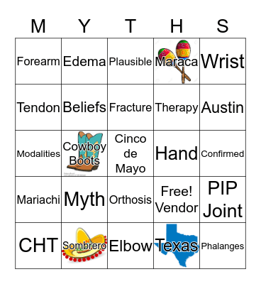 MythBusters Bingo! Bingo Card