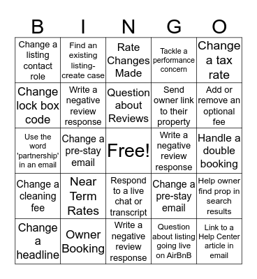 Spring Cleaning Extravaganza Bingo Card
