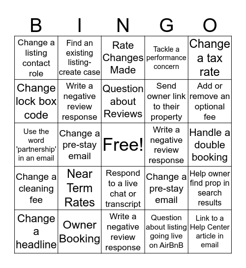 Spring Cleaning Extravaganza Bingo Card