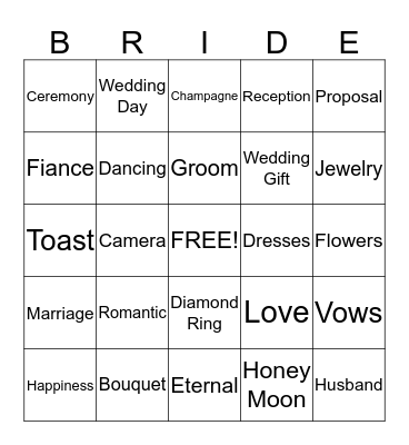 Congratulations Kolleen!!! Bingo Card