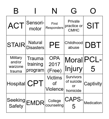 Background Bingo Card