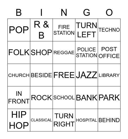 BINGO FE Bingo Card