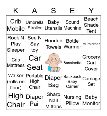 BABY SHOWER BINGO Card