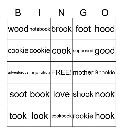 OO Bingo Card