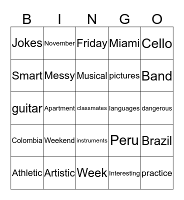 Connect 2 Friday 6-28 Bingo Card