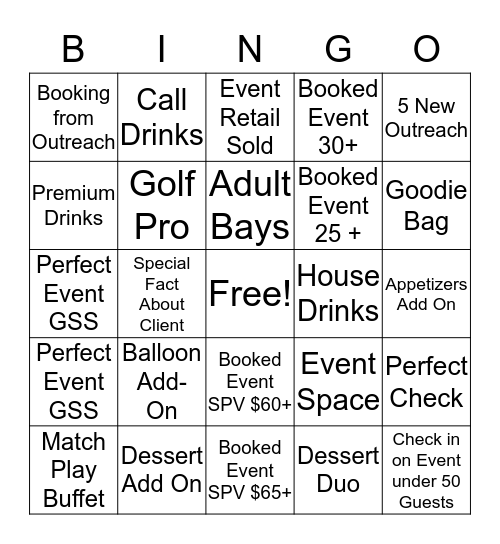 Sales Consultant  Bingo Card