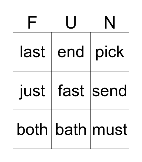 Bingo Card