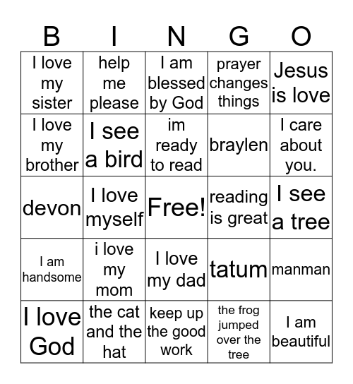 Motivation  Bingo Card