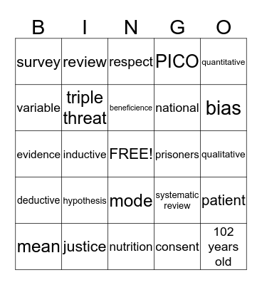 Summer Enrichment Program  Bingo Card