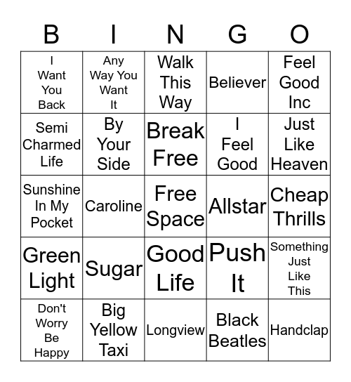 All Mixed Up - Card 7 Bingo Card