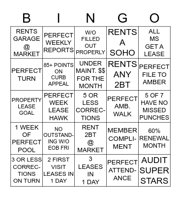 TIMES SQUARE BINGO Card