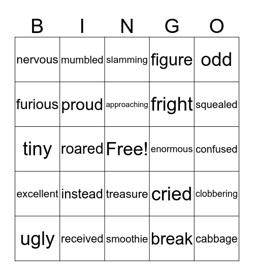 Plants Vs. Zombies Bingo Card