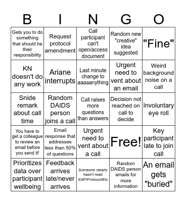 BRWG Weekly Bing Bing Bingo Card