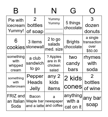 MOOSE CREW Bingo Card