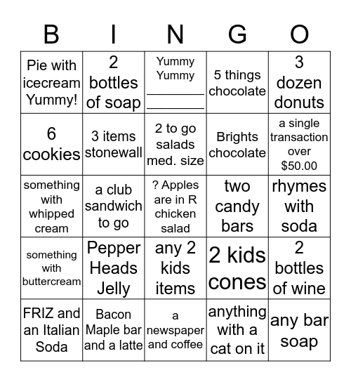 MOOSE CREW Bingo Card