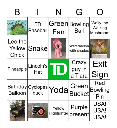 Bring You Child to Work Day Bingo Card