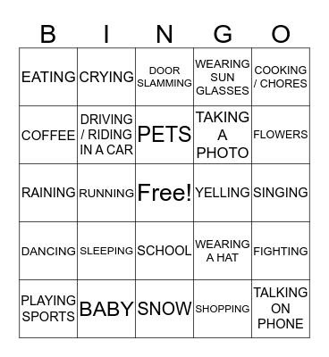 LAURIE'S MOVIE PARTY  Bingo Card