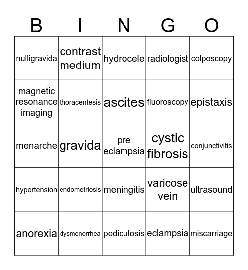 MDA 141 Week 1 Bingo Card