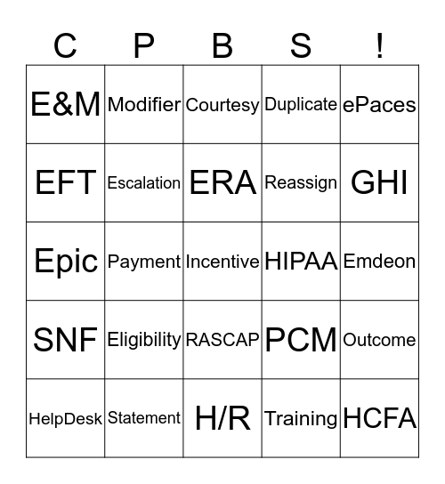 CPBS Bingo Card