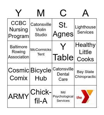 Healthy Kids Day BINGO Card