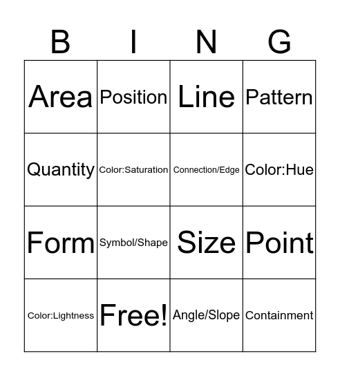 Find the Attribute Encodings! Bingo Card