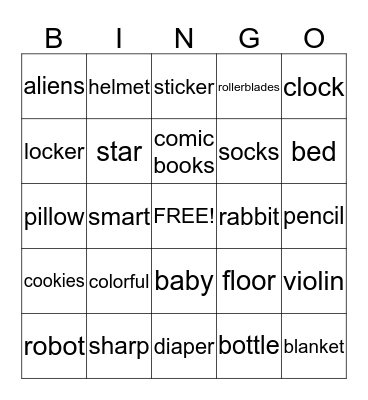 Reading Start Unit 3 -4 Review Bingo Card