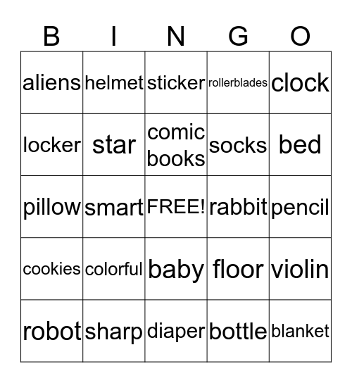 Reading Start Unit 3 -4 Review Bingo Card
