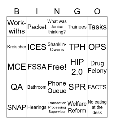 St Joe RCC 2 Bingo Card