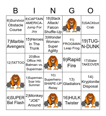 15 Years & Still Going Strong Bingo Card