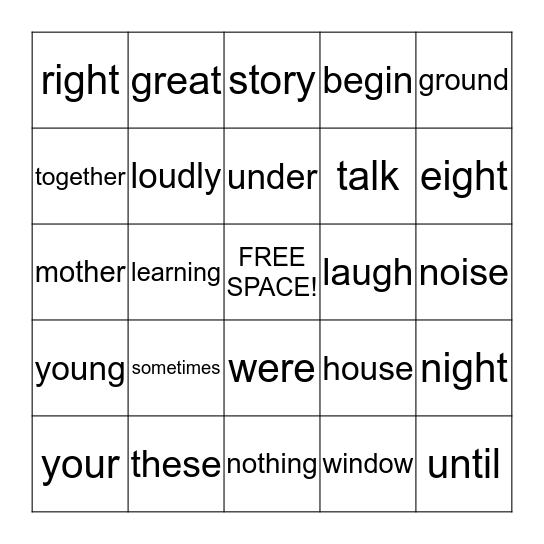 Bingo Card