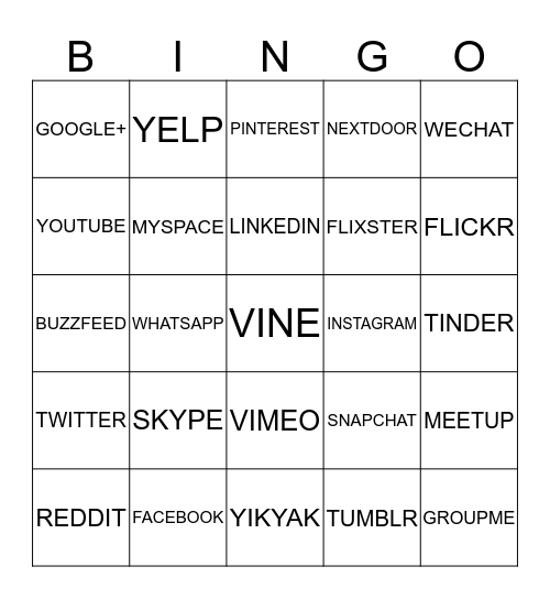 CMC BINGO Card