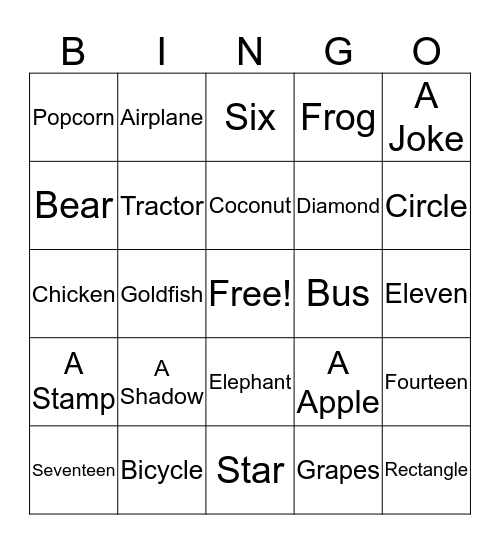 What Am I BINGO Card