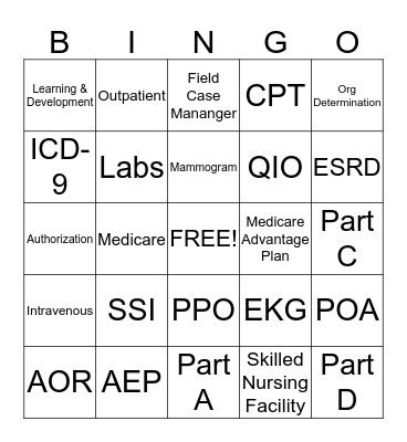 June HSO Bingo Card