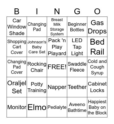 Pat's Registry Bingo! Bingo Card